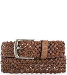 Плетеный кожаный ремень Gas