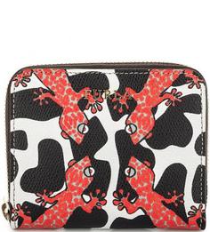 Кожаный кошелек с животным принтом Furla