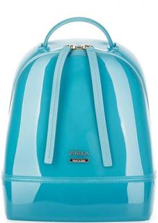 Голубой рюкзак с тонкими текстильными лямками Furla
