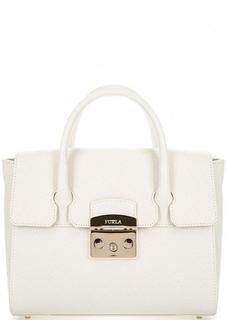 Кожаная сумка с короткими ручками и съемным плечевым ремнем Furla