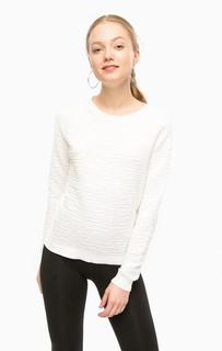 Белый хлопковый джемпер Tom Tailor Denim