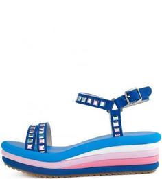 Босоножки с металлическим декором Fornarina