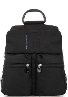 Черный текстильный рюкзак с одним отделом на молнии Mandarina Duck