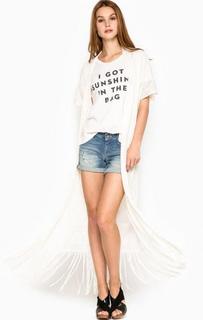 Длинный кардиган с бахромой Patrizia Pepe