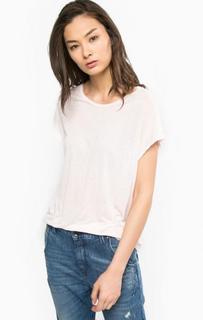 Однотонная футболка из вискозы Diesel