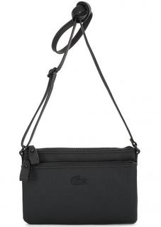 Маленькая черная сумка через плечо Lacoste