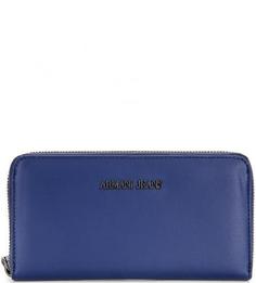 Синий кошелек на молнии Armani Jeans