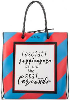 Вместительная сумка с плетеными ручками Le Pandorine