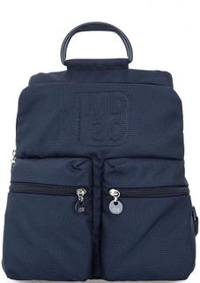 Синий текстильный рюкзак с одним отделом на молнии Mandarina Duck