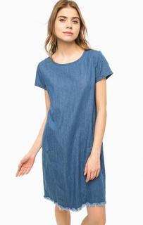 Синее джинсовое платье с карманами Ichi