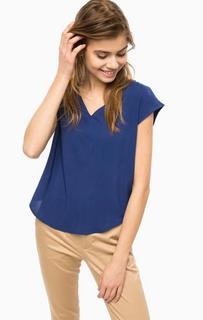 Блуза синего цвета с короткими рукавами B.Young