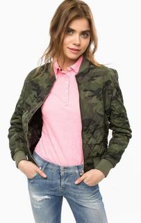 Куртка камуфляжного цвета на молнии Superdry