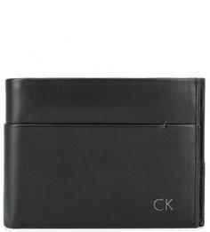 Кожаное портмоне с отделением для мелочи на кнопке Calvin Klein Jeans