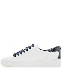 Кожаные кеды с контрастными вставками Michael Michael Kors