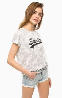 Футболка с цветочным принтом Superdry