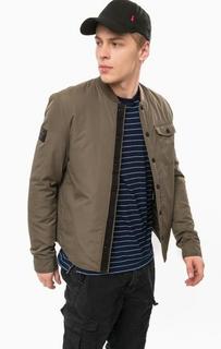 Легка куртка цвета хаки на кнопках Superdry