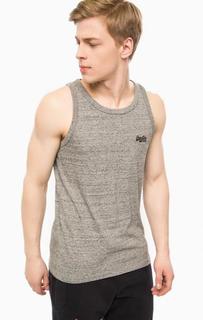Серая майка из хлопка Superdry
