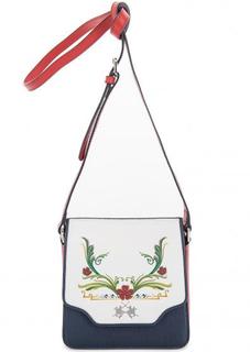 Маленькая кожаная сумка с цветочным принтом La Martina