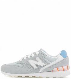 Замшевые кроссовки с текстильными вставками New Balance