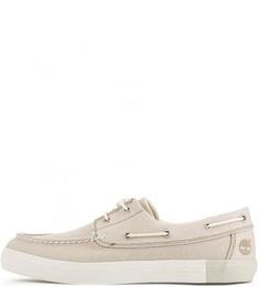 Текстильные топсайдеры серого цвета Timberland