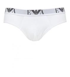 Комплект из двух белых трусов-брифов Emporio Armani