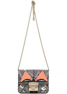 Маленькая кожаная сумка через плечо Furla