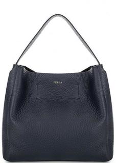 Кожаная сумка с широкой длинной ручкой Furla