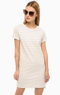 Платье молочного цвета в полоску Drykorn