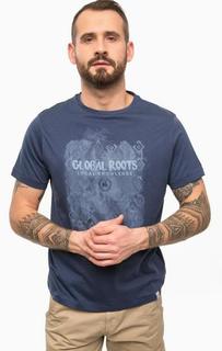 Хлопковая футболка с принтом Lerros