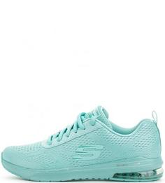 Текстильные кроссовки на шнурках Skechers