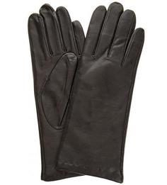 Кожаные перчатки с шерстяной подкладкой Eleganzza