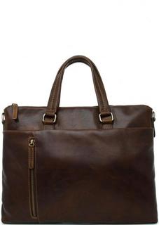 Кожаная сумка с короткими ручками Gianni Conti