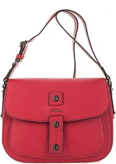Кожаная сумка с широким плечевым ремнем Furla
