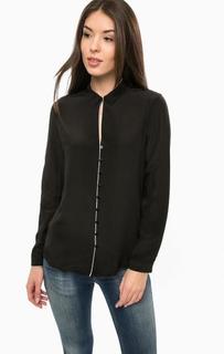 Черная шелковая блуза Armani Jeans