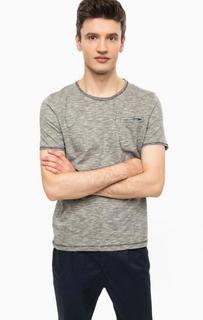 Серая футболка с карманом Tom Tailor