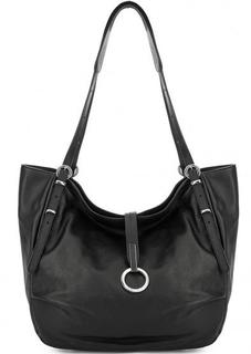 Вместительная кожаная сумка с длинными ручками Tosca BLU