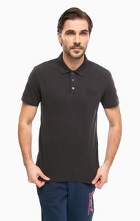 Футболка поло с логотипом бренда EA7