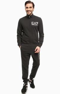 Хлопковый костюм с логотипом бренда EA7