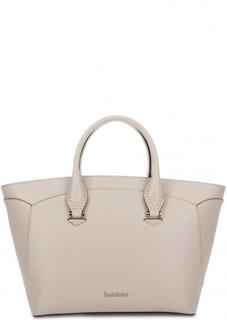 Вместительная кожаная сумка Baldinini