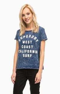 Синяя футболка с короткими рукавами Superdry