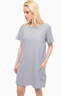 Платье-футболка в полоску с карманом Replay