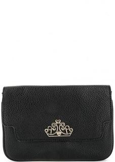 Черный клатч с двумя отделами Fornarina