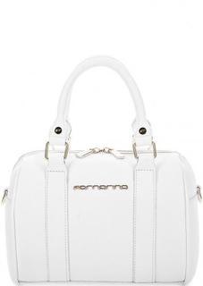 Белая сумка с короткими ручками Fornarina