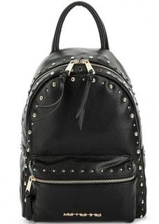 Черный рюкзак с металлическим декором Fornarina