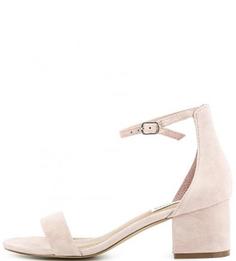 Розовые замшевые босоножки Steve Madden