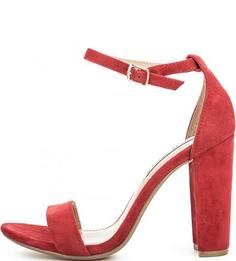 Замшевые босоножки на устойчивом каблуке Steve Madden