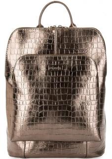Кожаная сумка-рюкзак с выделкой под рептилию Fiato