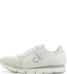 Кроссовки из нубука и замши Calvin Klein Jeans