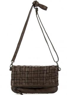 Коричневая кожаная сумка Gianni Conti