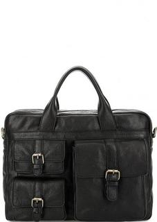 Кожаная сумка с отделением для ноутбука Gianni Conti
